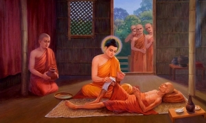 Đức Phật thăm Tỷ kheo lâm bệnh